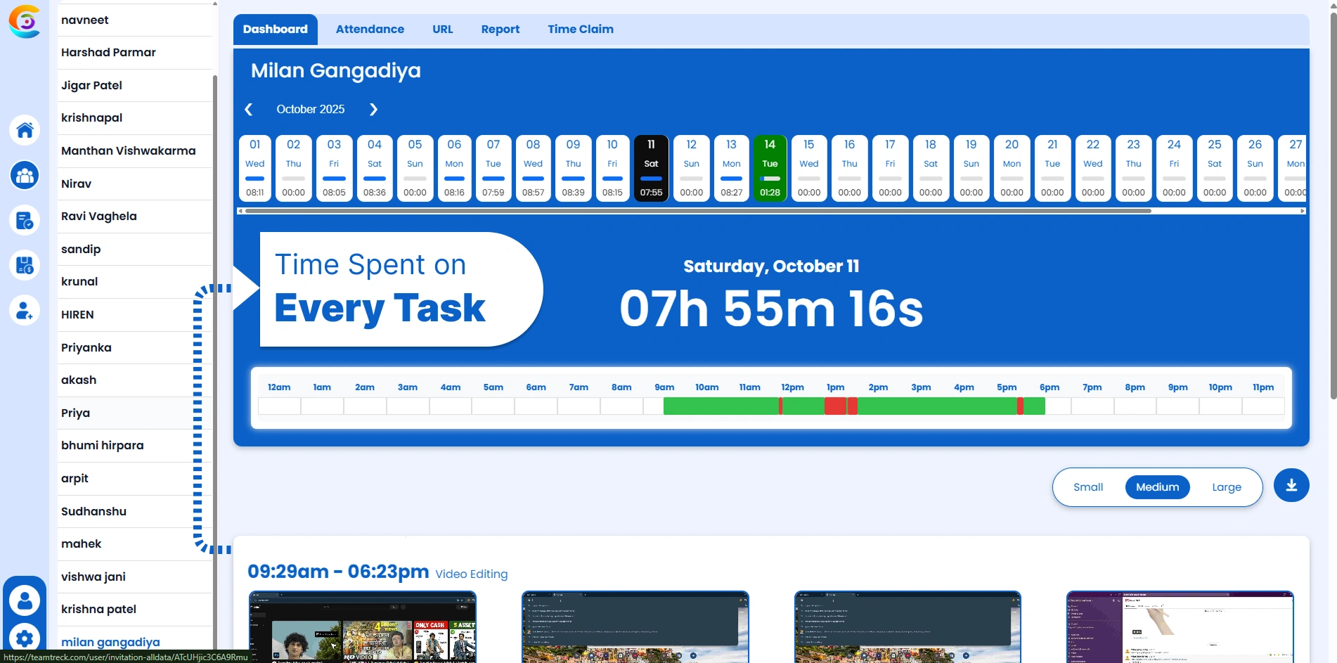 Activity Snapshots