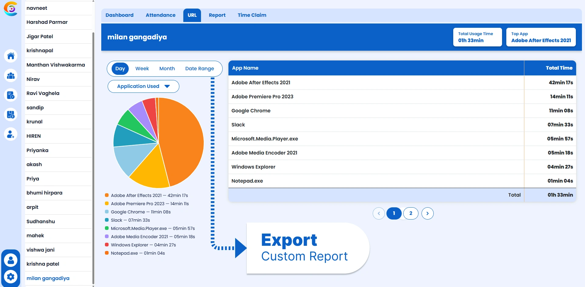 Exportable Reports